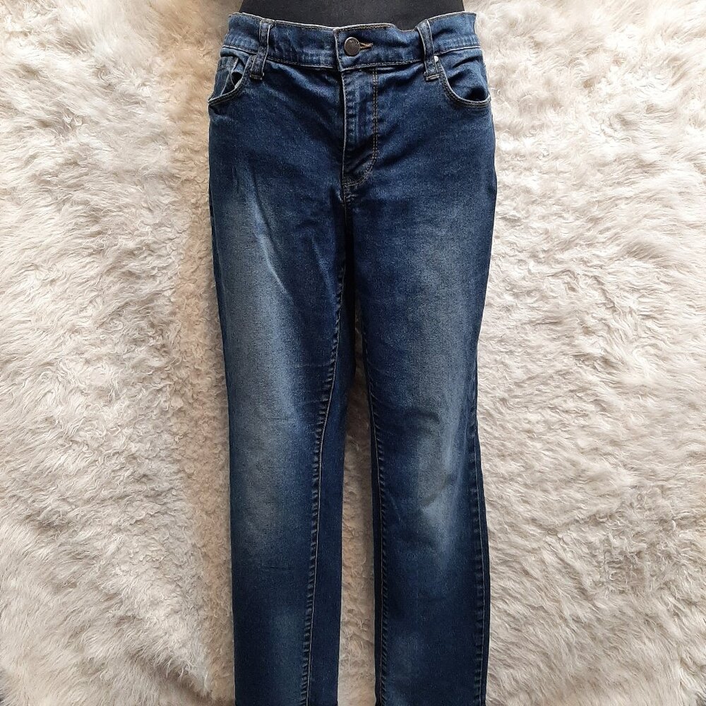 DKNY Jeans Woman's Blue Straight Legs Jeans Size: 8S